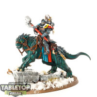 Space Wolves - Wolf Lord on Thunderwolf - bemalt