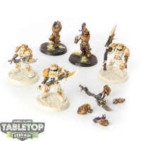 Adeptus Custodes - 5x Custodian Guard - teilweise bemalt