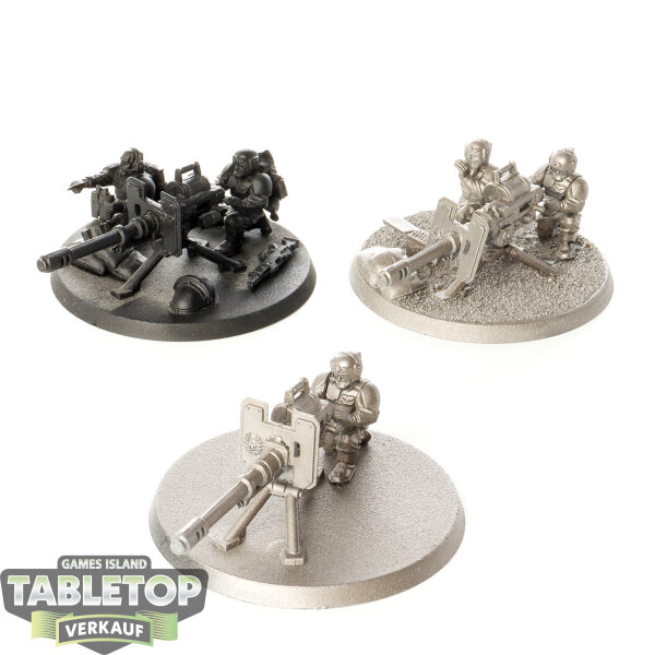 Astra Militarum - 3x Heavy Weapons Squad klassisch - teilweise bemalt