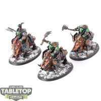 Orruk Warclans - 3 x Gore-gruntas - bemalt