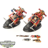World Eaters - 2x Chaos Bikers - im Gussrahmen