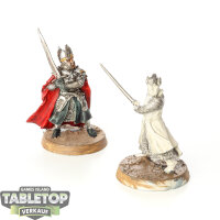 HdR Figuren - Gut - 2x Elendil & Isildur - teilweise...