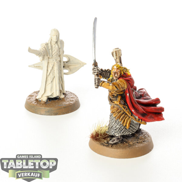 HdR Figuren - Gut - 2x Haldir & Celeborn - klassisch - teilweise bemalt