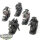 Black Templars - 5 x Space Marine Bike Squad - teilweise bemalt