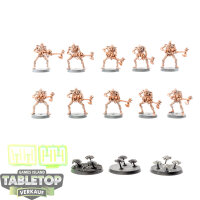 Necrons - 10x Necron Warriors Klassisch - teilweise bemalt