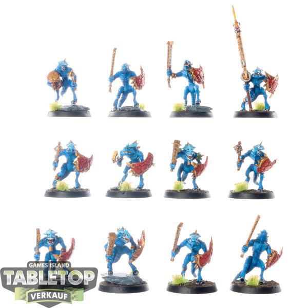 Seraphon - 12x Saurus Warriors - bemalt
