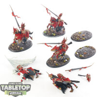 Soulblight Gravelords - 5x Blood Knights - teilweise bemalt