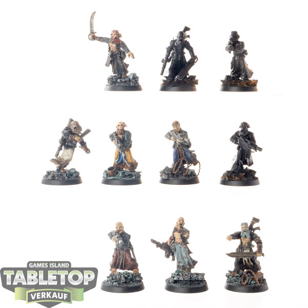 Chaos Space Marines - 10x Chaos Cultists klassisch / Empire Flagellants - teilweise bemalt