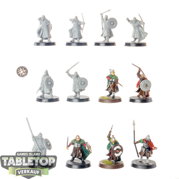 HdR Figuren - Gut - 12x Warriors of Rohan klassisch - teilweise bemalt