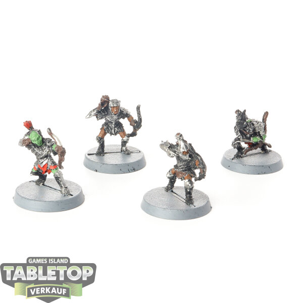 HdR Figuren - Böse - 4x Moria Armoured Goblin Bowmen - bemalt