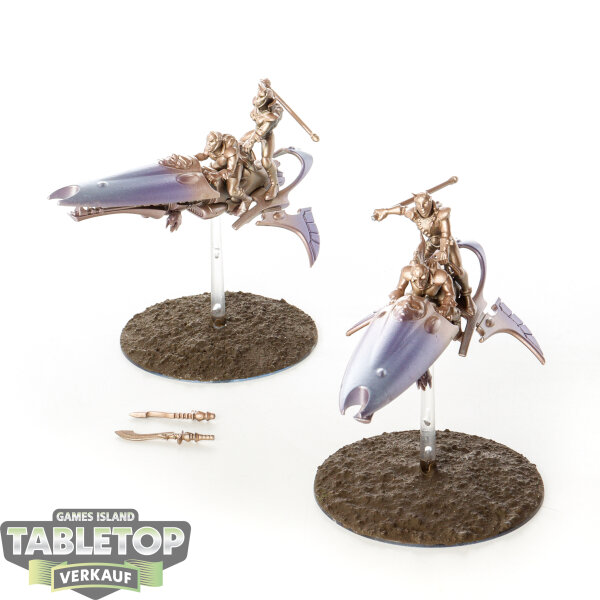 Craftworlds - 2x Skyweavers - teilweise bemalt