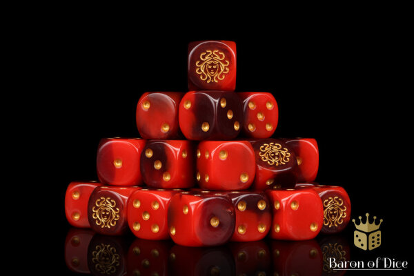 Baron of Dice - Daughters of Medusa 16mm Round Corner Dice (25)