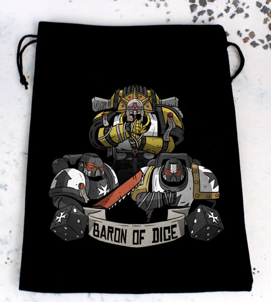 Baron of Dice - Premium Black Dice Bags - Knights Templar