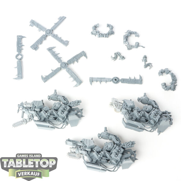 Orks - 3x Deffkoptas Klassisch - teilweise gebaut