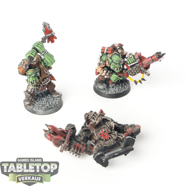 Orks - 3x Ork Tankbustas Klassisch - bemalt