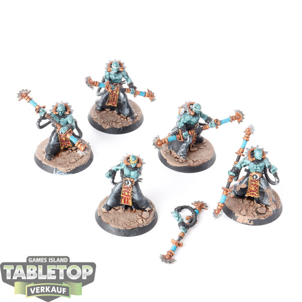 Adeptus Mechanicus - 5x Fulgurite Electro-Priests - bemalt
