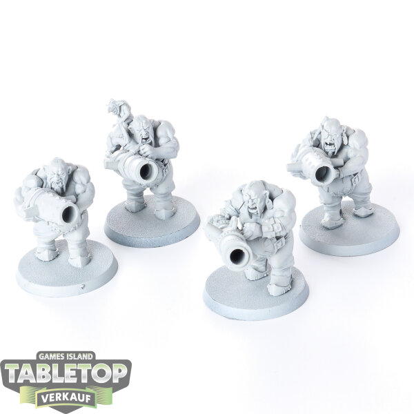 Ogor Mawtribes - 4x Leadbelchers - grundiert