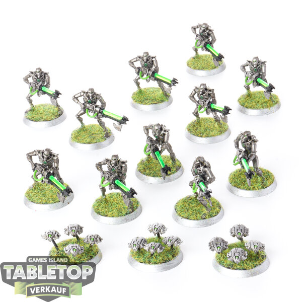 Necrons - 11x Necron Warriors - klassisch - bemalt