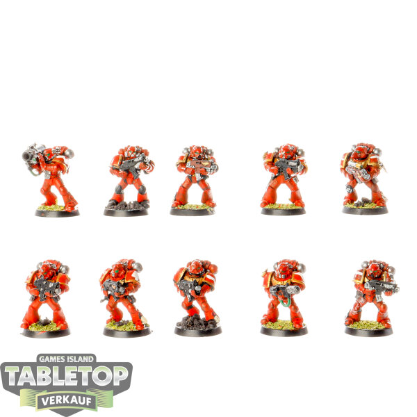 Space Marines - 10x Tactical Squad Klassisch - bemalt