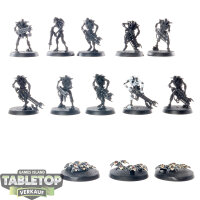 Necrons - 10x Necron Warriors - teilweise bemalt