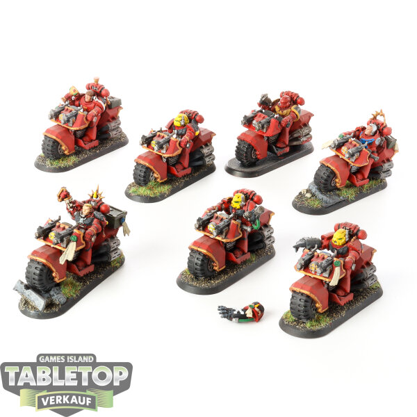 Space Marines - 7x Biker (Classic) - bemalt