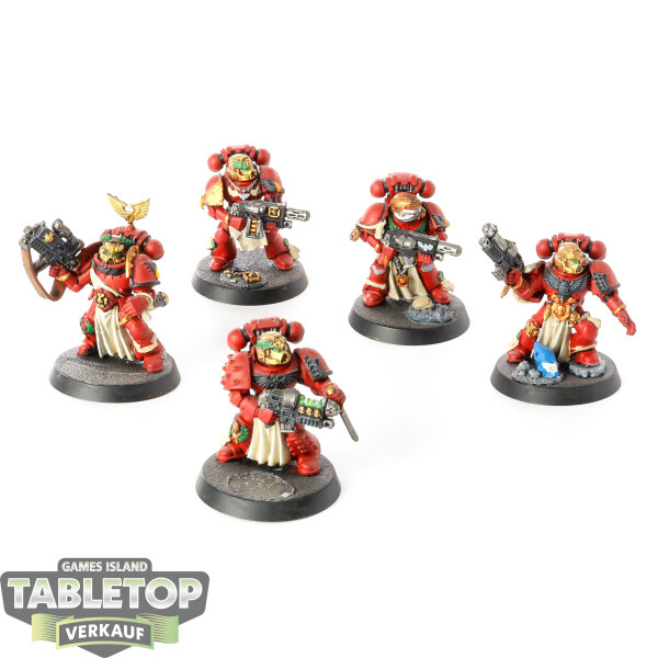 Space Marines - 5x Vanguard Veterans (Classic) - bemalt