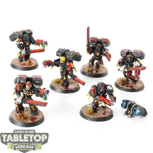 Blood Angels - 6x Death Company Marines - bemalt