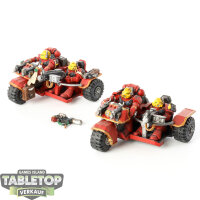 Blood Angels - 2x Attack Bike - bemalt