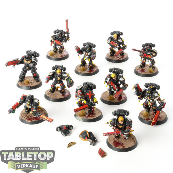 Blood Angels - 11x Tactical Marines - bemalt