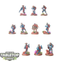 Tau Empire - 10 x Fire Warriors Strike Team - bemalt