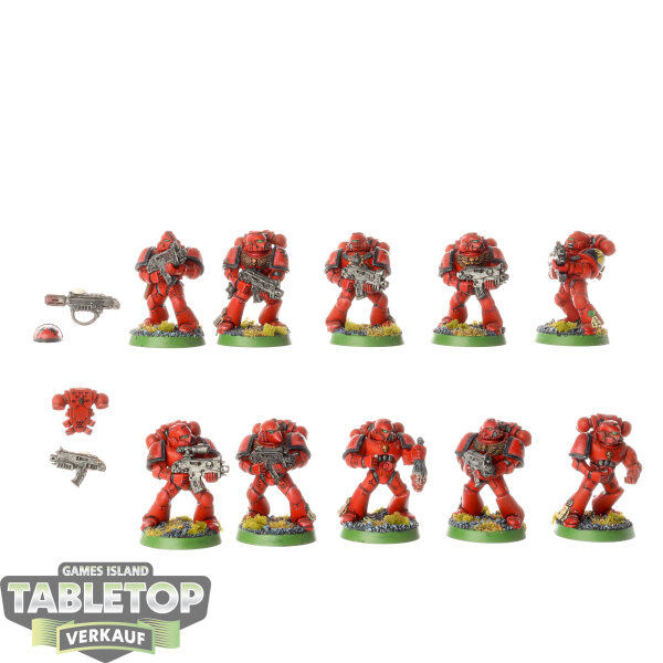 Blood Angels - 10x Tactical Squad - klassisch - bemalt