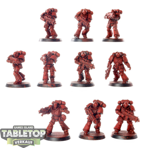 Space Marines - 10x Intercessors - teilweise bemalt