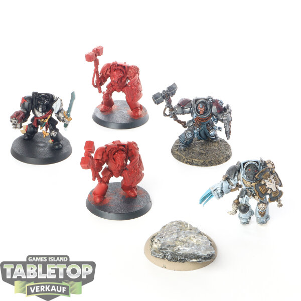 Deathwatch - 5x Terminator Assault Squad - teilweise bemalt