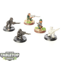 Astra Militarum - 5 x Ratlings klassisch - teilweise bemalt