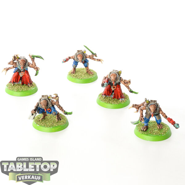 Genestealer Cults - 5 x Hybrid Metamorphs - bemalt