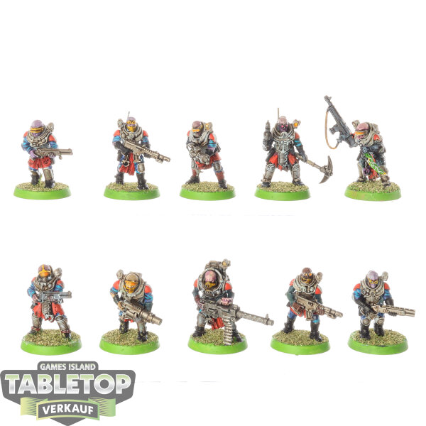 Genestealer Cults - 10 x Neophyte Hybrids - bemalt