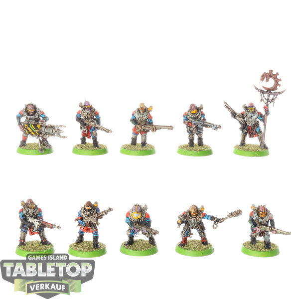 Genestealer Cults - 10 x Neophyte Hybrids - bemalt