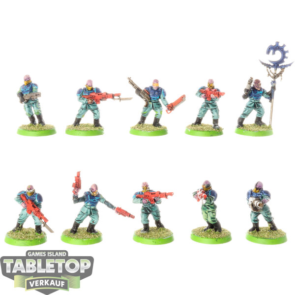 Genestealer Cults - 10 x Brood Brothers - bemalt