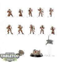 Tau Empire - 10 x Fire Warriors Strike Team - bemalt