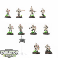 Tau Empire - 10 x Fire Warriors Strike Team - bemalt