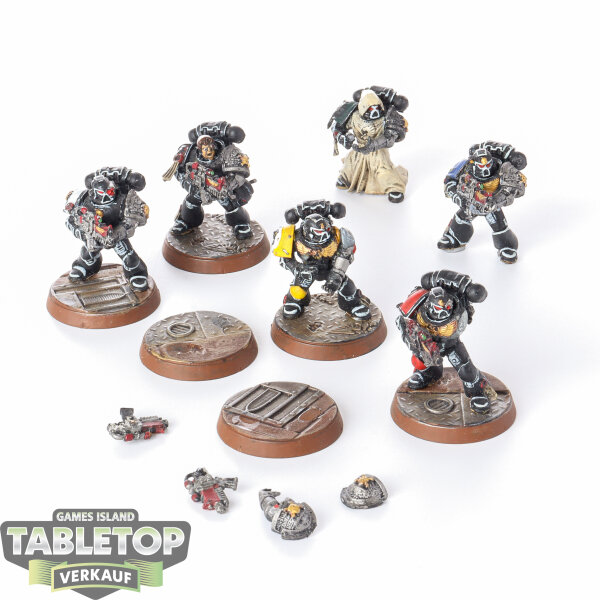 Deathwatch - 6 Veterans Eigenbau - bemalt