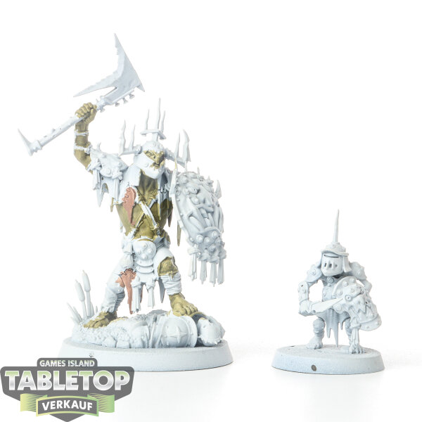 Orruk Warclans - Killaboss with Stab-grot  - unbemalt