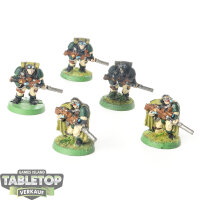 Space Marines - 5 x Scouts klassisch - bemalt