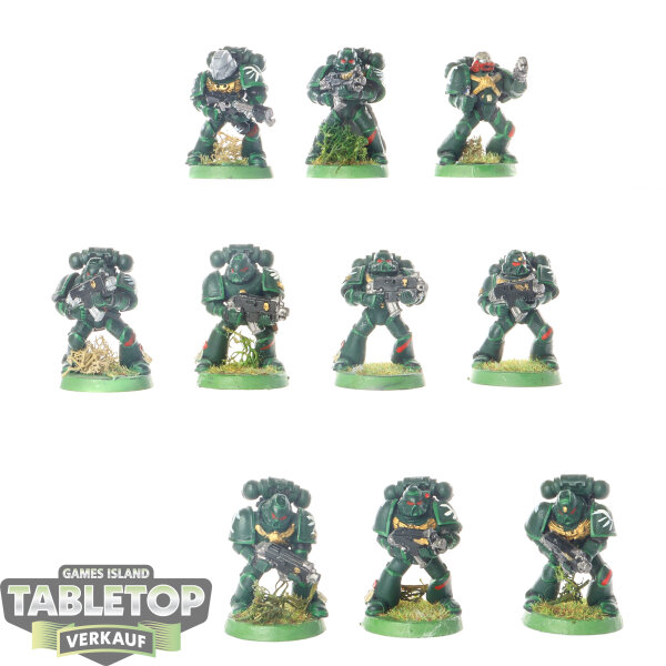 Space Marines - 10 x Tactical Squad klassisch - teilweise bemalt
