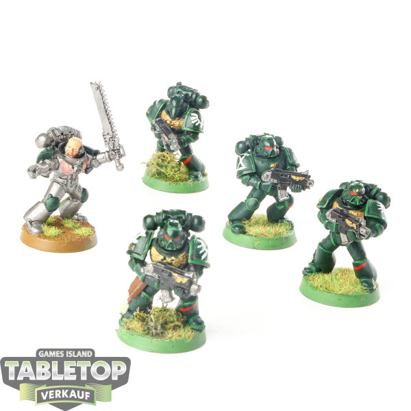 Space Marines - 5 x Tactical Squad klassisch - teilweise bemalt