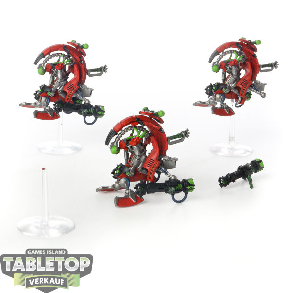 Necrons - 3x Tomb Blades - bemalt