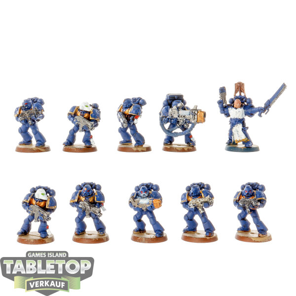 Dark Angels - 10 x Tactical Squad klassisch - bemalt