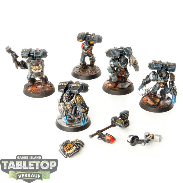 Deathwatch - 5 x Vanguard Veteran Squad - bemalt