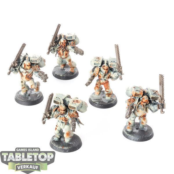 Chaos Space Marines - 5x Assault Squad - bemalt