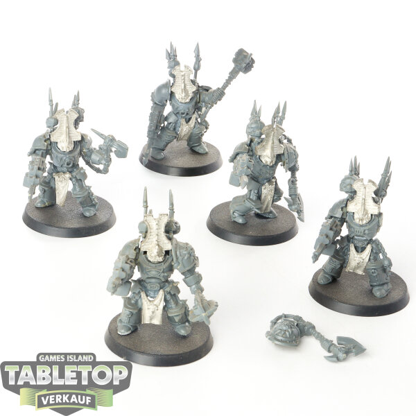 Chaos Space Marines - 5 x Chaos Terminator Squad klassisch - unbemalt